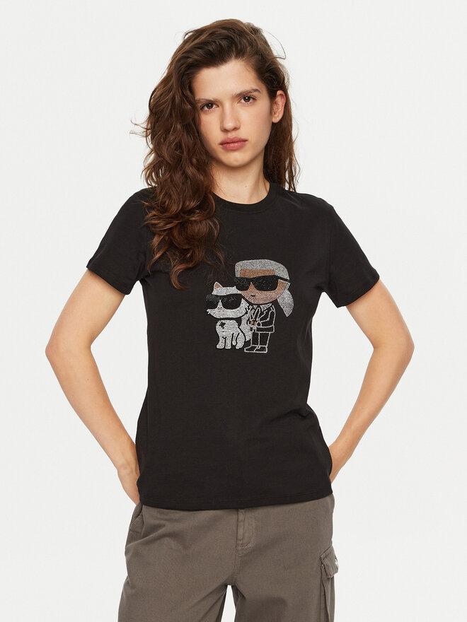 KARL LAGERFELD KARL LAGERFELD Camiseta A1W17131 Negro Regular Fit