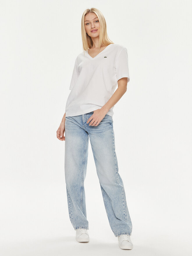 Lacoste Lacoste Marškinėliai TF7300 Balta Regular Fit