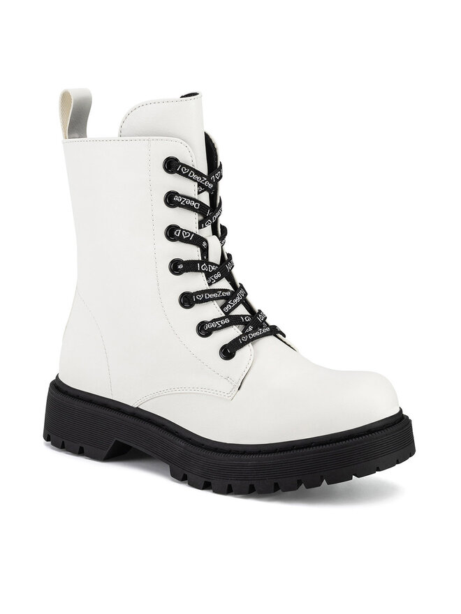 DeeZee Botines planos DeeZee CS5587-16 Blanco