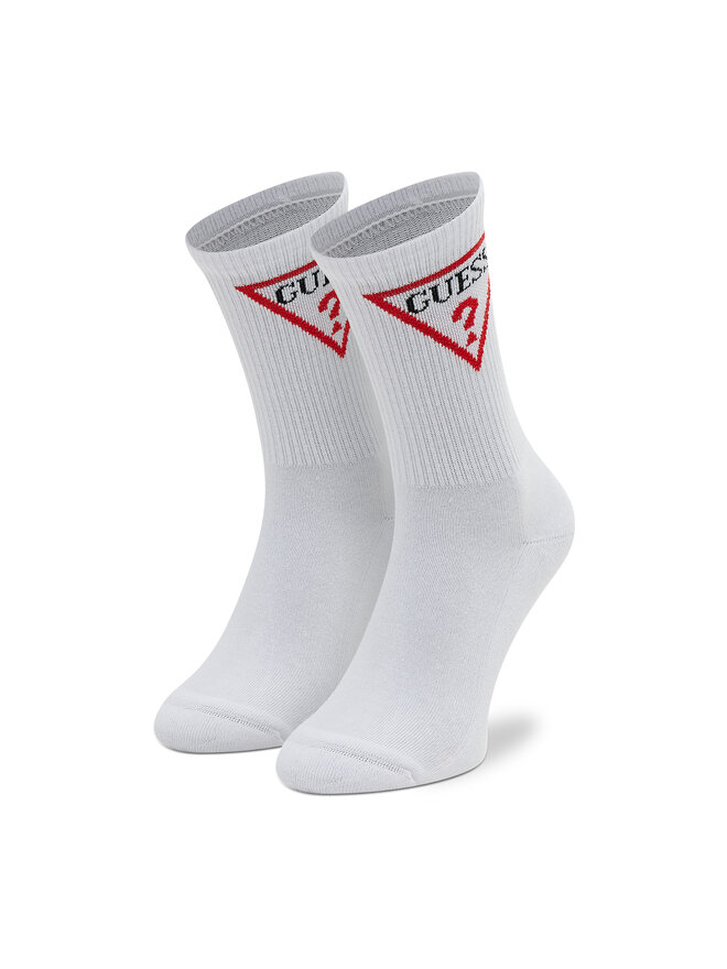 Guess Hosszú női zokni Guess Ellen Sport Socks V2GZ00 ZZ00I r.OS Fehér