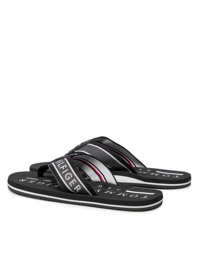 Tommy Hilfiger Джапанки Tommy Hilfiger Martime Beach Sandal FM0FM03978 Черен
