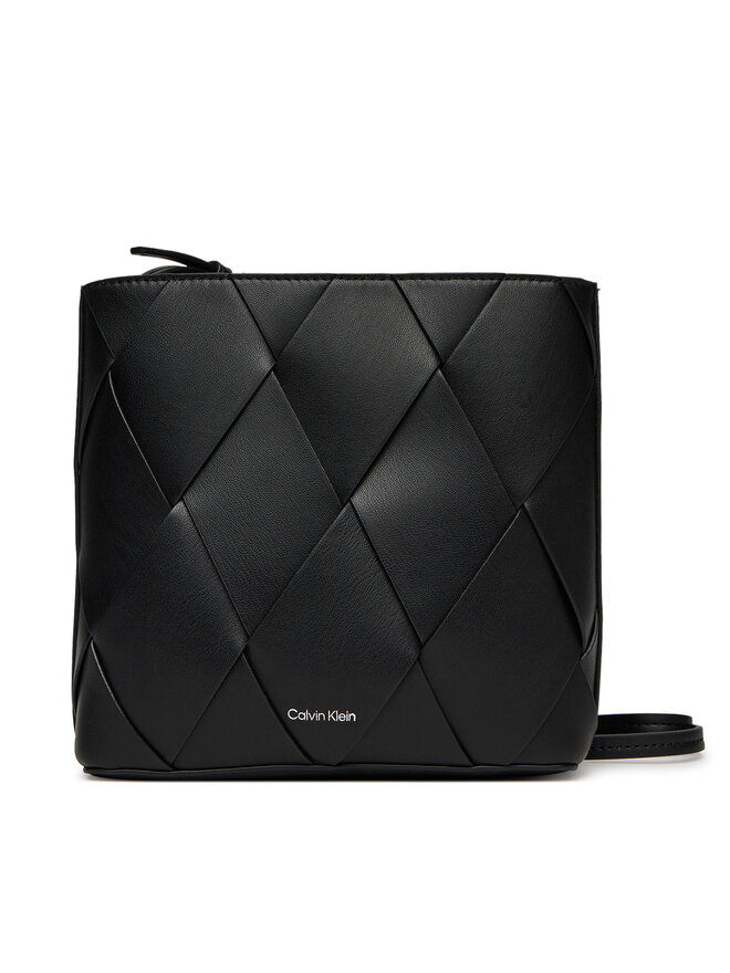 Calvin Klein Rankinė Calvin Klein Ck Woven Square Crossbody K60K612991 Juoda