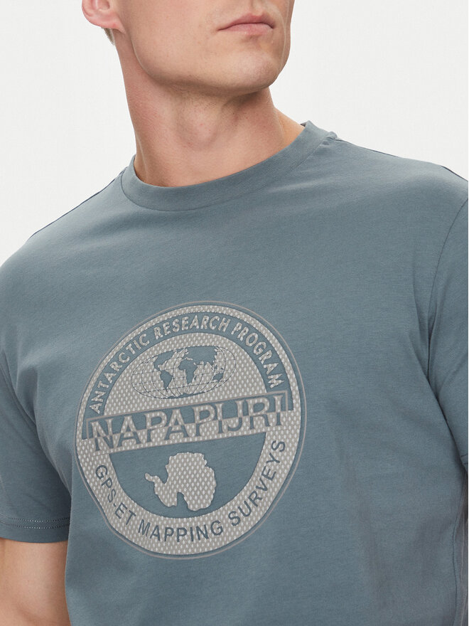 Napapijri Napapijri Camiseta S-Bollo NP0A4I3C Azul Regular Fit
