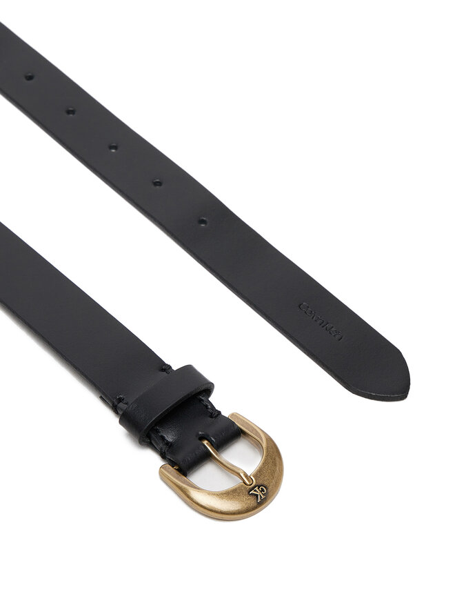 Calvin Klein Jeans Pasek Damski Calvin Klein Jeans Casual Center Pin Buckle 25MM LV04K7009G Czarny