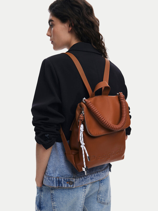 Desigual Mochila Desigual Half Hampton 25SAKP33 Marrón