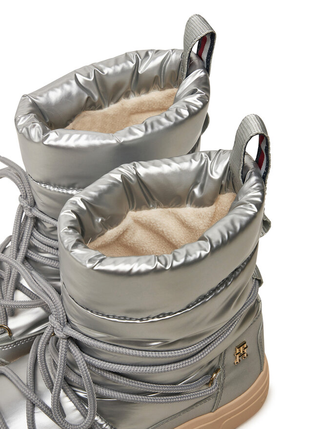 Tommy Hilfiger Sniega zābaki Tommy Hilfiger FW0FW08442 Sudraba