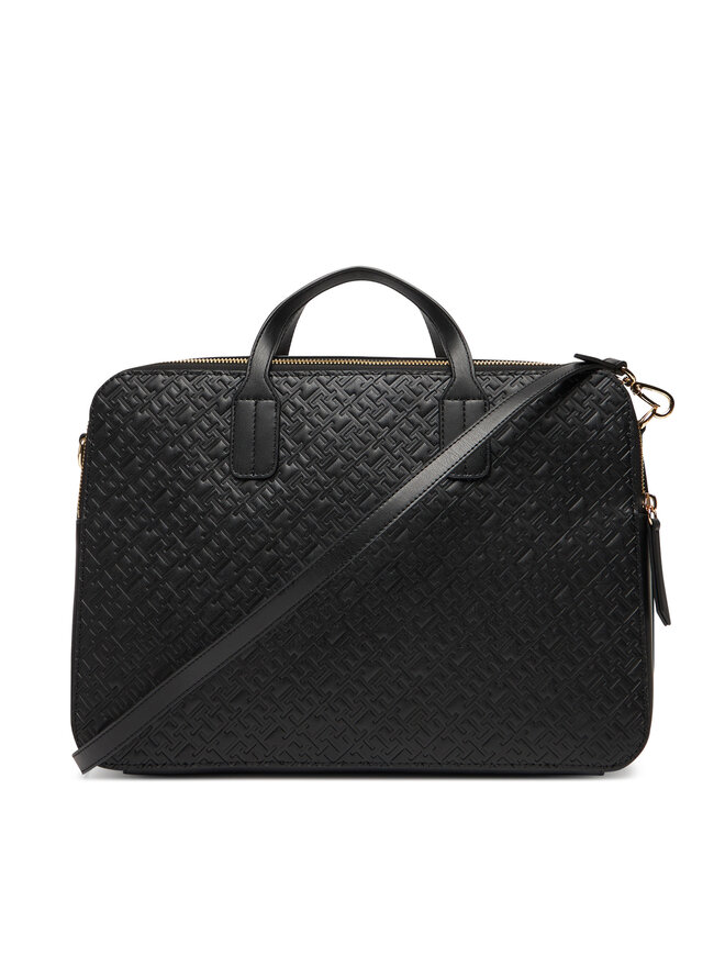Tommy Hilfiger Brašna na notebook Tommy Hilfiger Th Icon Laptop Bag Mono AW0AW18003 Černá