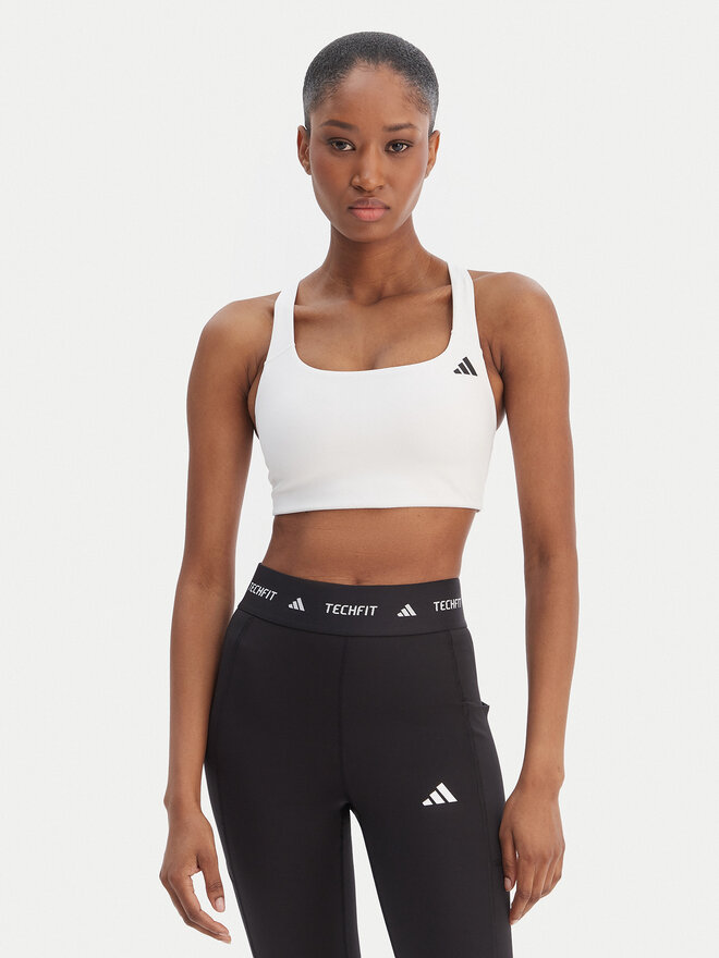 adidas adidas Спортивний бюстгальтер Optime Workout KD6685 Білий