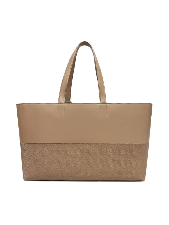 Calvin Klein Handtasche Calvin Klein Ck Mixmedia Shopper_Mono K60K613166 Beige