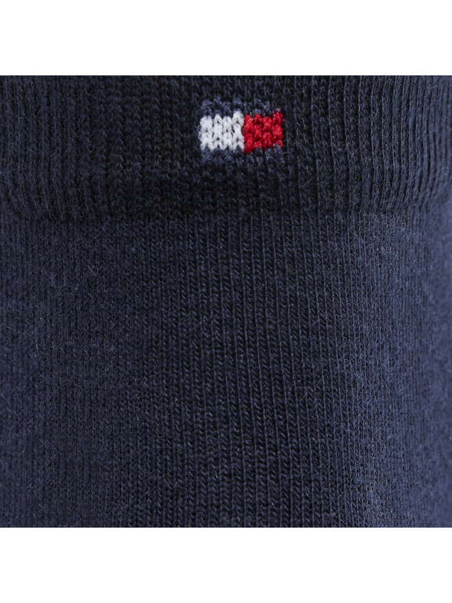 Tommy Hilfiger Súprava 2 párov kotníkových ponožiek dámskych Tommy Hilfiger Dobotex BV 373001001 Tmavomodrá