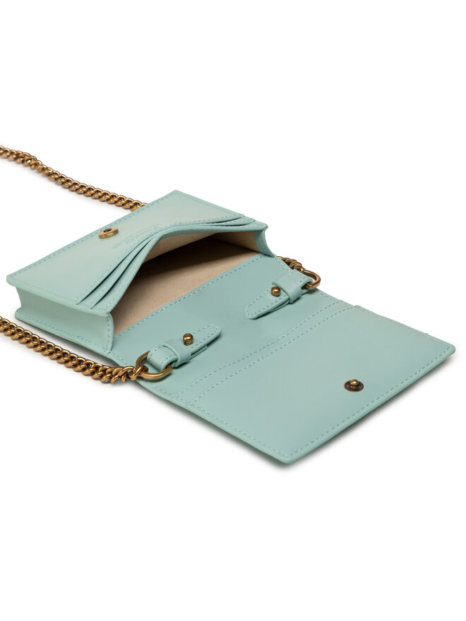 PINKO Дамска чанта Pinko Jolie Credit Card Holder Simply 2 PE 21 PLTT 1P225S Y6XT Зелен
