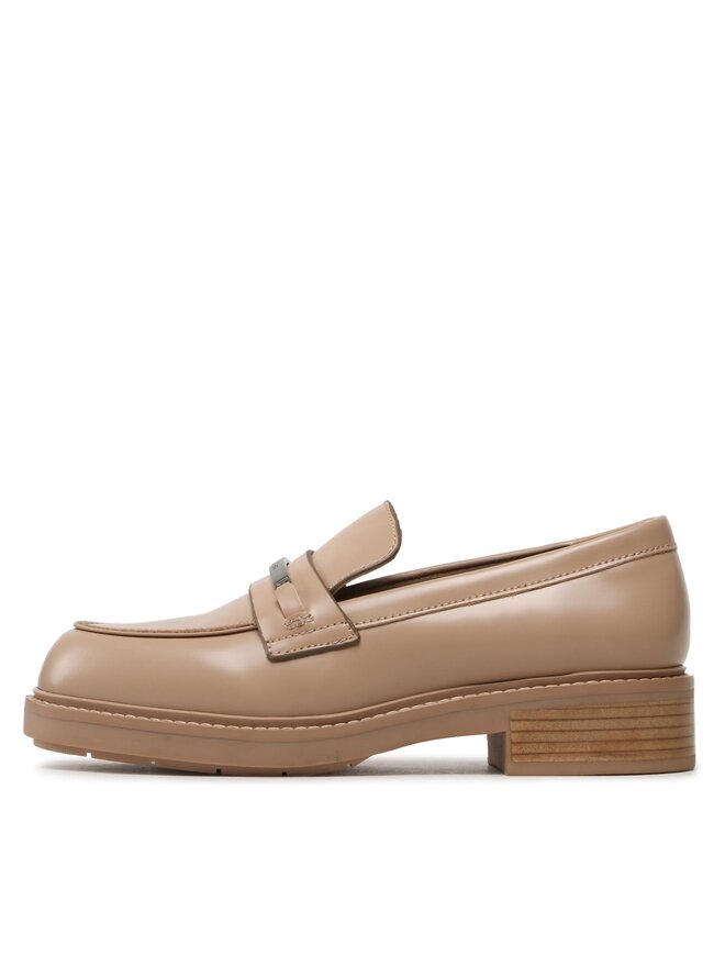 Calvin Klein Loafers Calvin Klein Rubber Sole Loafer W/Hw HW0HW01791 Bej