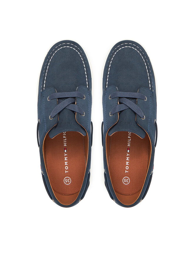 Tommy Hilfiger Mokasyny Tommy Hilfiger T3B4-33853-0315800 Granatowy