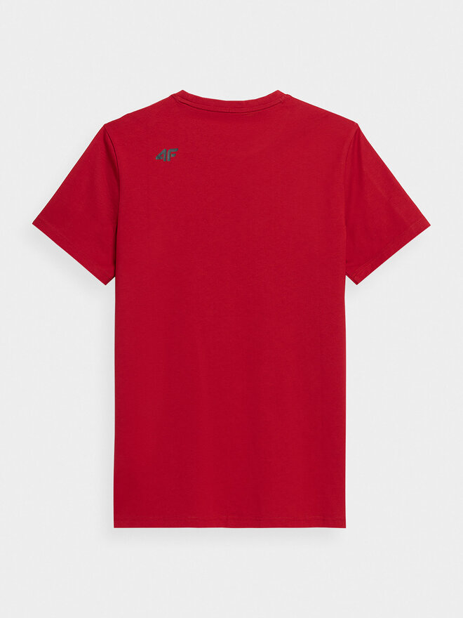 4F 4F Camiseta 4FSS23TTSHM539 Rojo Regular Fit