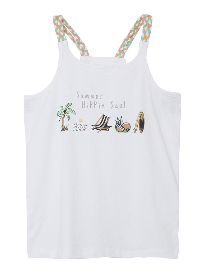 NAME IT NAME IT Top 13214959 Weiß Slim Fit