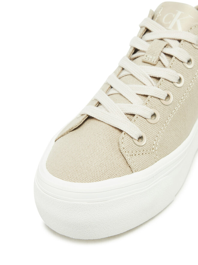 Calvin Klein Jeans Πάνινα παπούτσια Calvin Klein Jeans Vulc Flatform Low Cv Mg YW0YW01763 Μπεζ