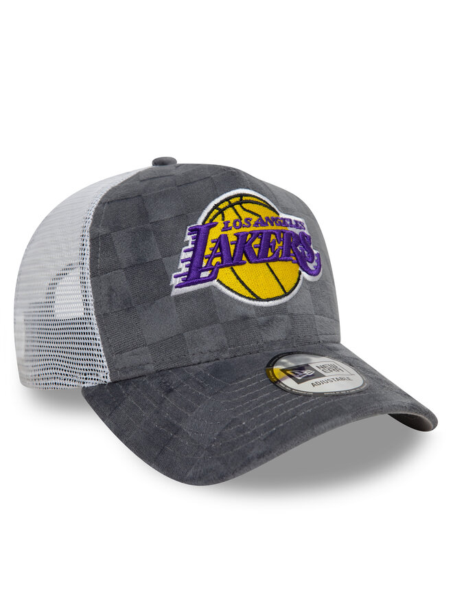 New Era Czapka z daszkiem New Era Los Angeles Lakers Tonal Check 60595261 Szary