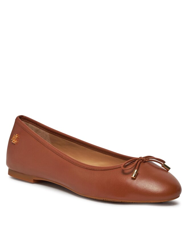 LAUREN RALPH LAUREN Baleriny Lauren Ralph Lauren 802940603002 Brązowy