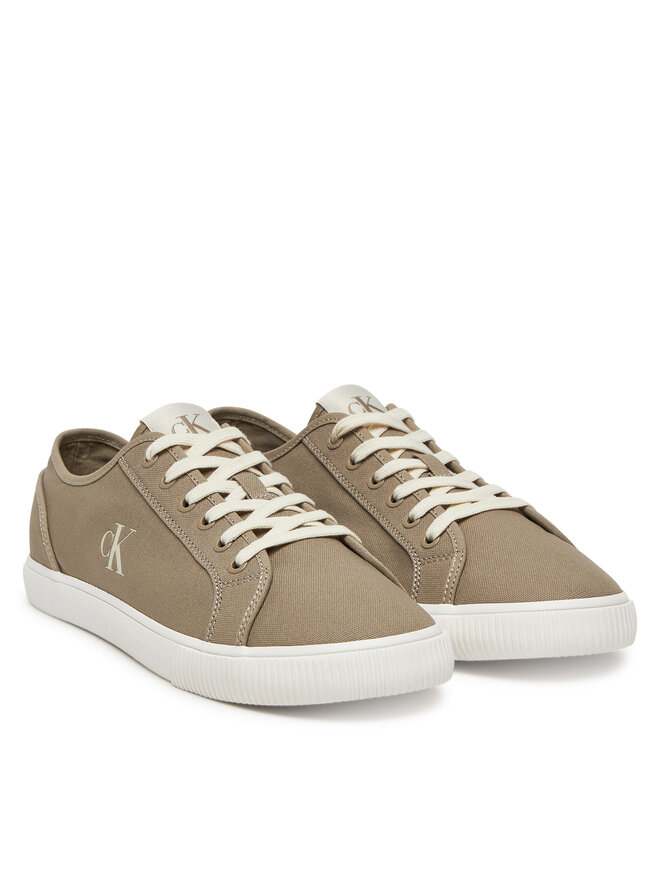 Calvin Klein Jeans Tenisówki Calvin Klein Jeans Ess Vulc Low Mg Canvas YM0YM01209 Beżowy