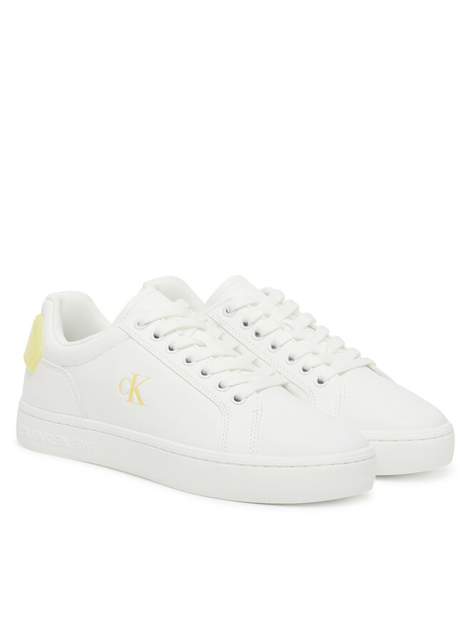 Calvin Klein Jeans Сникърси Calvin Klein Jeans Classic Cupsole Ru Patch Lth Wn YW0YW01845 Бял