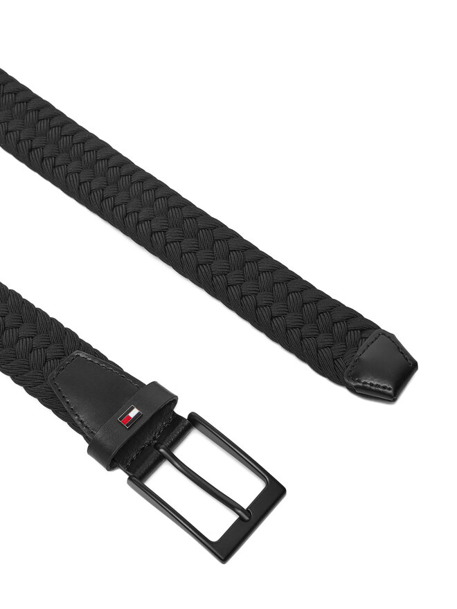 Tommy Hilfiger Ζώνη Ανδρική Tommy Hilfiger Layton Elastic AM0AM13570 Μαύρο
