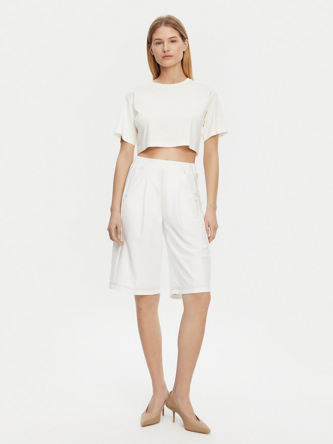 Max Mara Leisure Max Mara Leisure Marškinėliai 2516941098650 Écru Regular Fit