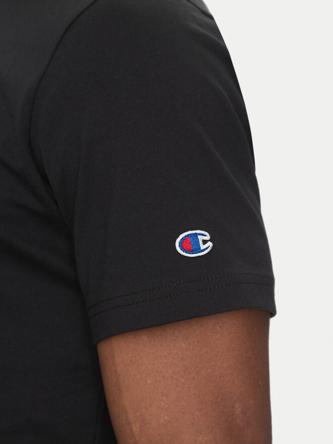 Champion Champion Футболка 220761 Чорний Loose Fit