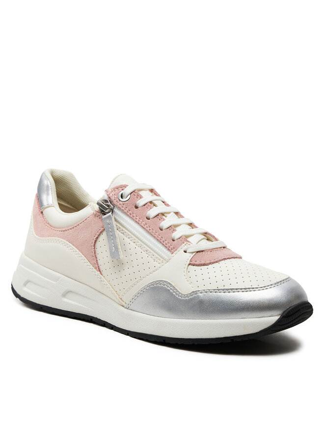 Geox Snīkeri Geox D Bulmya D36NQB 0BC22 C1Z8W Balts
