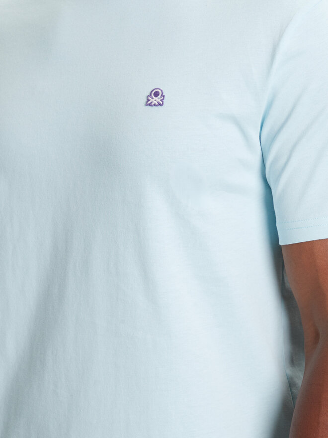 United Colors Of Benetton United Colors Of Benetton T-Shirt 3MI5J1AF7 Γαλάζιο Regular Fit