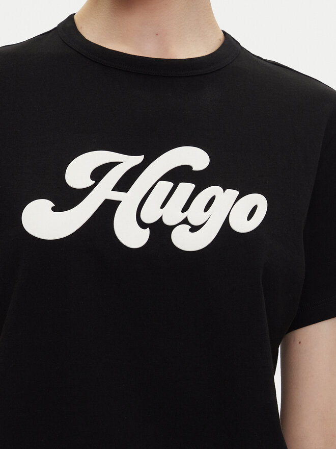 HUGO HUGO Póló Damacia_4 50539101 Fekete Regular Fit