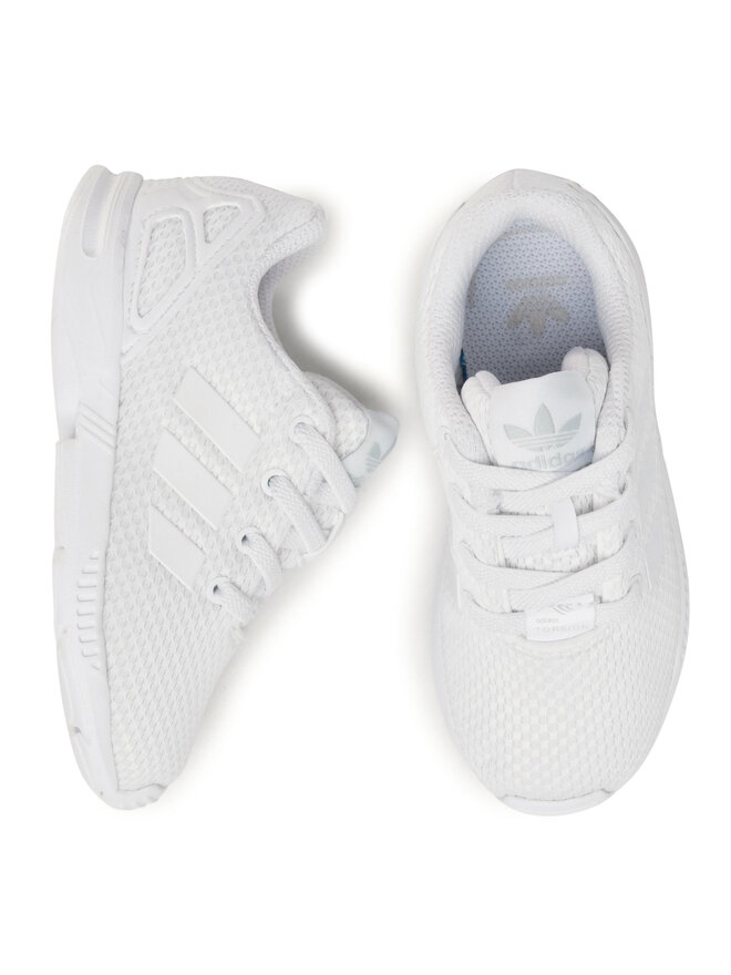 Adidas originals zx flux infant white store