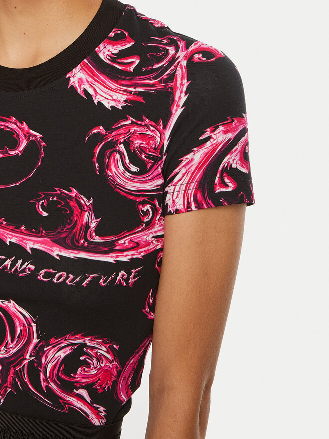 Versace Jeans Couture Versace Jeans Couture T-Shirt 77HAH608 JS409 Μαύρο Slim Fit