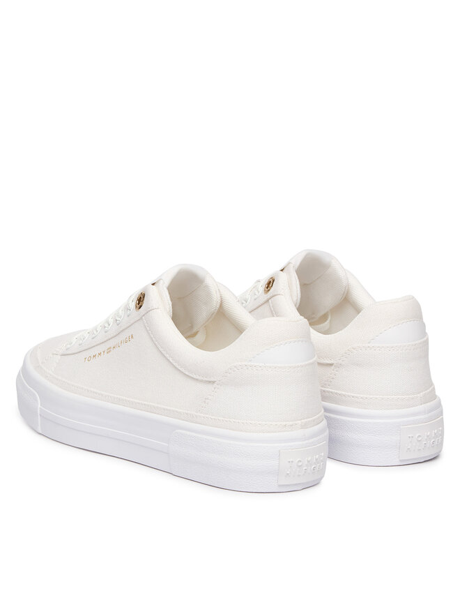 Tommy Hilfiger Sneakers Tommy Hilfiger Th Foxing Platform Canvas FW0FW09480 Weiß