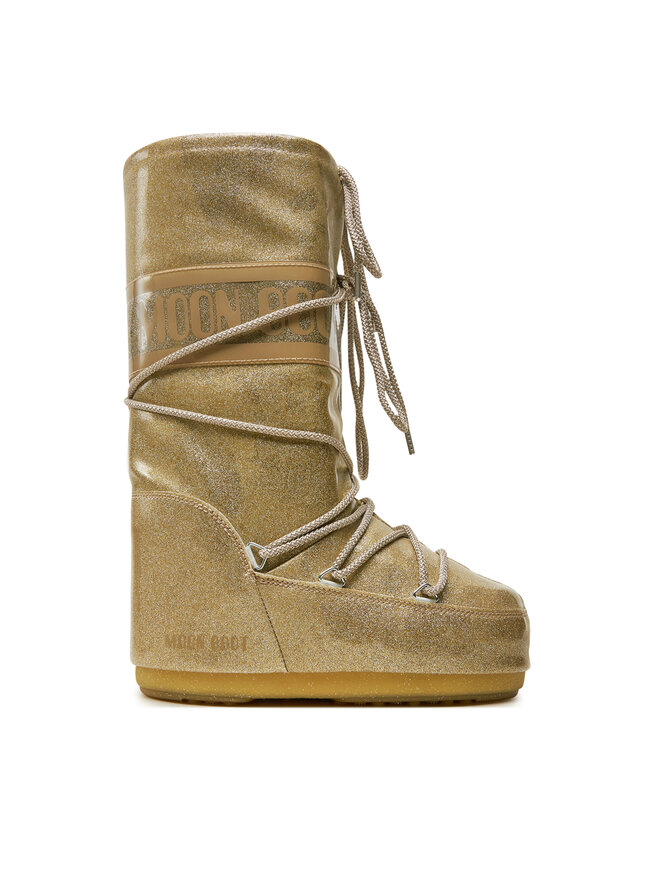 Moon Boot Śniegowce Moon Boot Icon Glitter 80D1402850 Złoty