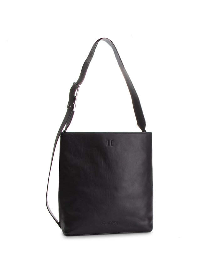 Torebka Calvin Klein Strapped Large Hobo K60K604936 Czarny eobuwie .pl