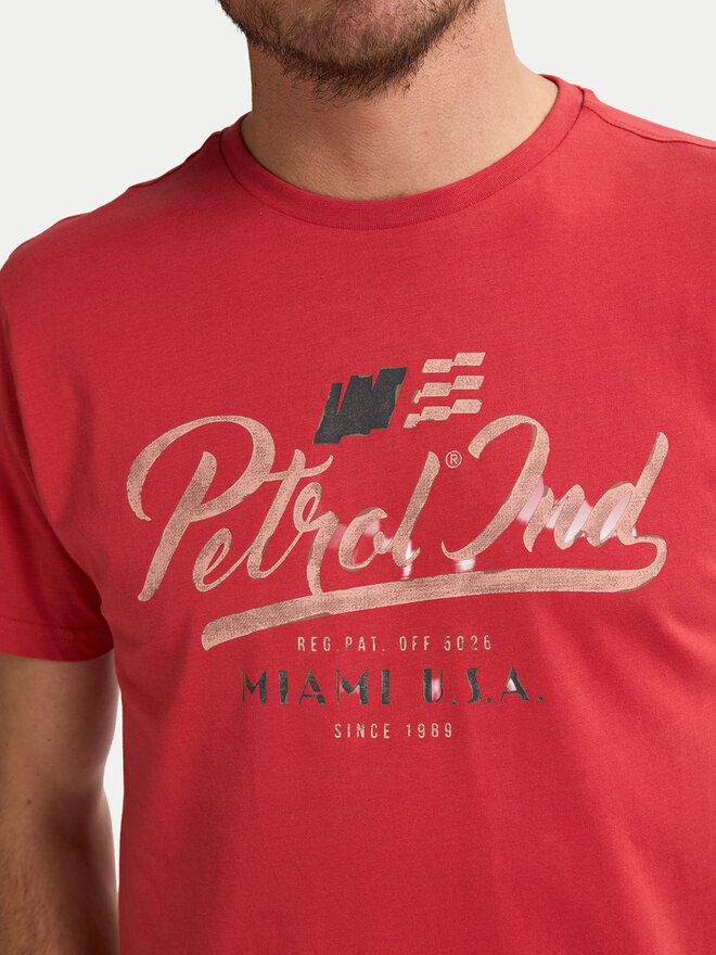 Petrol Industries Petrol Industries Camiseta M-1050-TSR600 Rojo Regular Fit