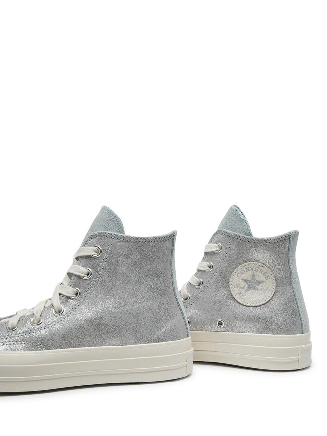 Converse Trampki Converse Chuck 70 Suede Shimmer A08224C Szary