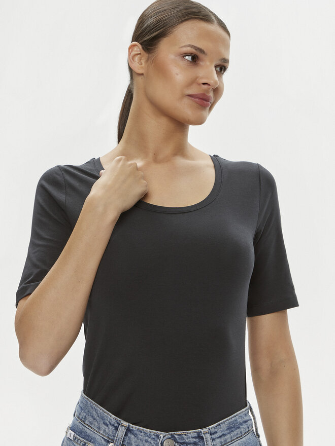 Gant Gant Marškinėliai 4203491 Juoda Slim Fit