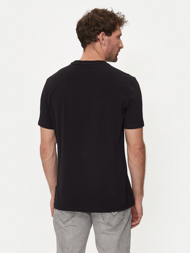 Guess Guess Marškinėliai M4YI35 J1314 Juoda Slim Fit