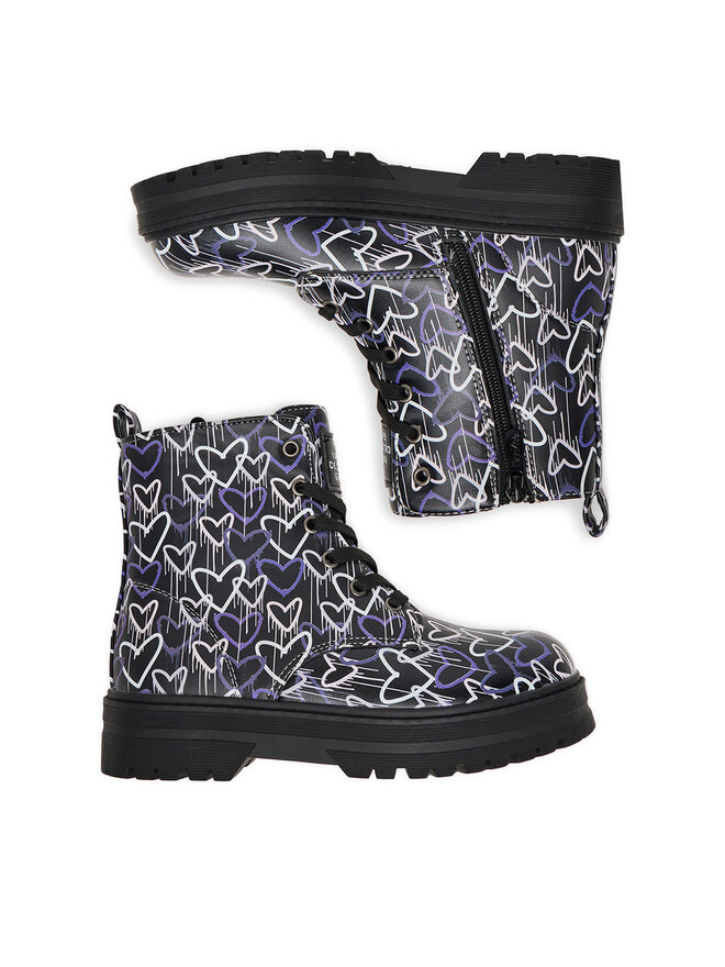 DeeZee Schnürstiefeletten DeeZee CEO-AVO-2208-021 Schwarz