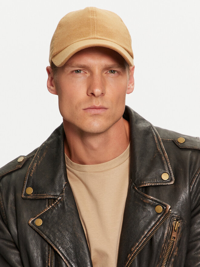 Linen baseball cap Zed-LN BOSS BLACK | Navy blue | Gomez.pl/en