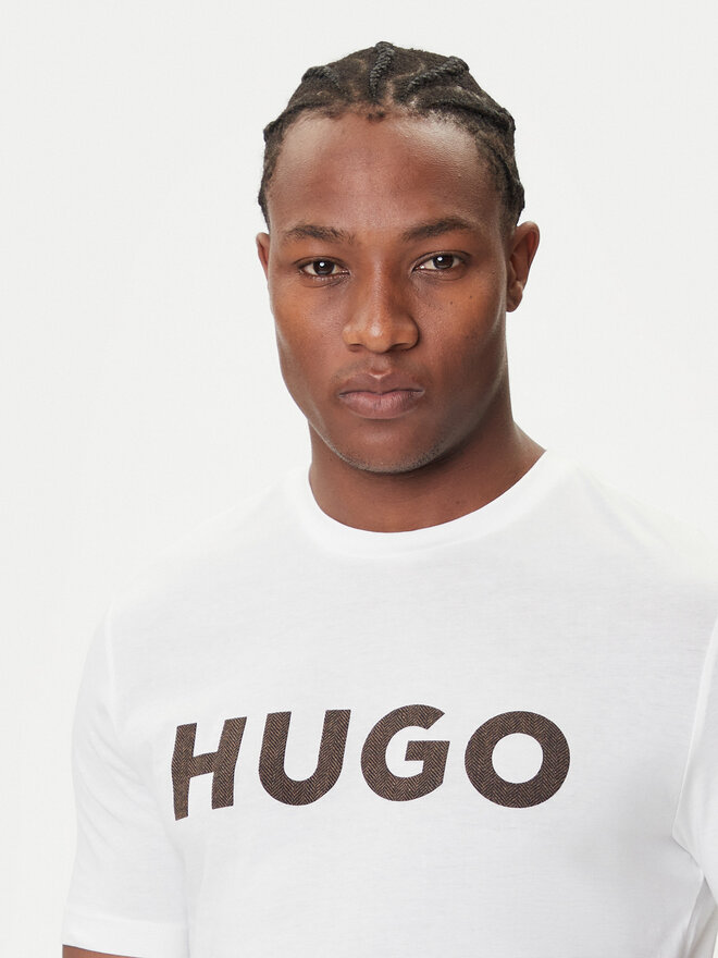 HUGO HUGO T-Shirt Dulivio 50542737 Weiß Regular Fit