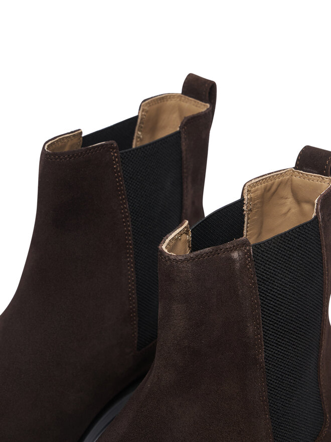 Calvin Klein Klassische Stiefeletten Calvin Klein Ess Rubber Chelsea Su HM0HM02055 Dunkelbraun