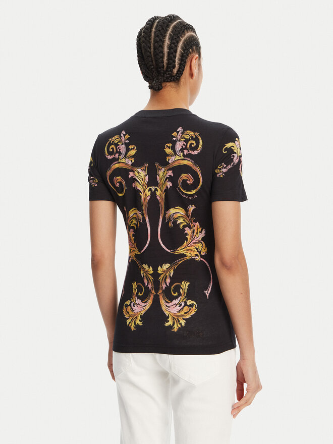 Versace Jeans Couture Versace Jeans Couture Футболка 78HAH6P8 Чорний Slim Fit