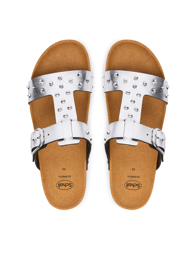 Scholl Шльопанці Scholl Luce T-Bat MF00694 Срібний