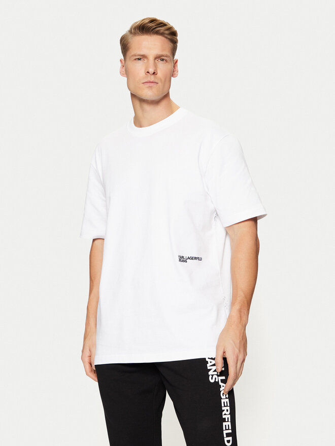 Karl Lagerfeld Jeans Karl Lagerfeld Jeans Camiseta A1M17113 Blanco Relaxed Fit