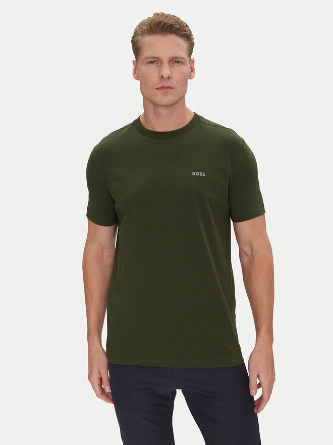BOSS BOSS Camiseta 50506373 Verde Regular Fit