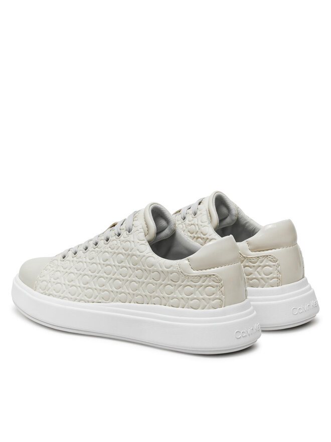 Calvin Klein Сникърси Calvin Klein Cupsole Lace Up Saff Mono HW0HW02103 Бежов