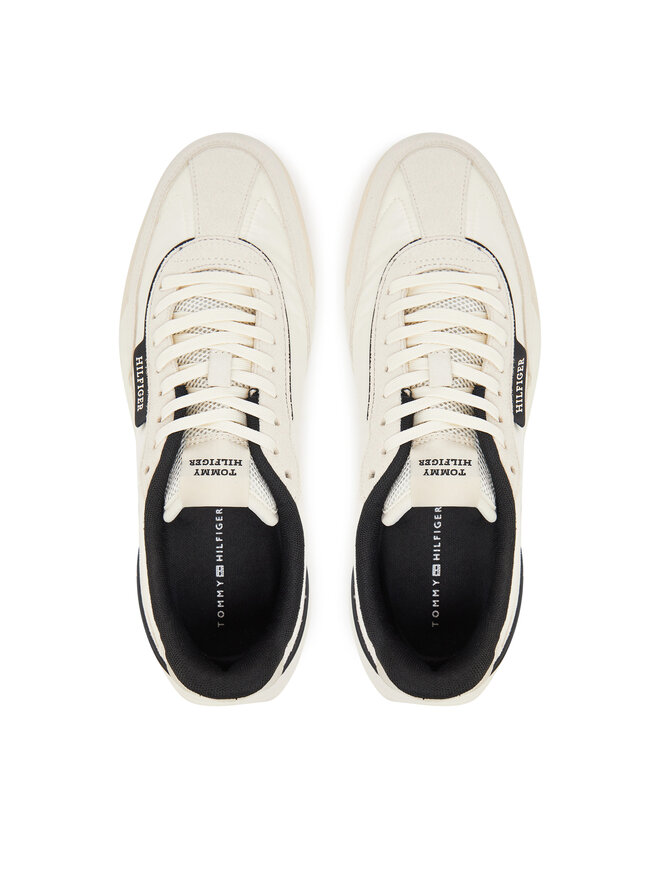 Tommy Hilfiger Sneakers Tommy Hilfiger Retro Runner Nylon Mix FM0FM05523 Écru