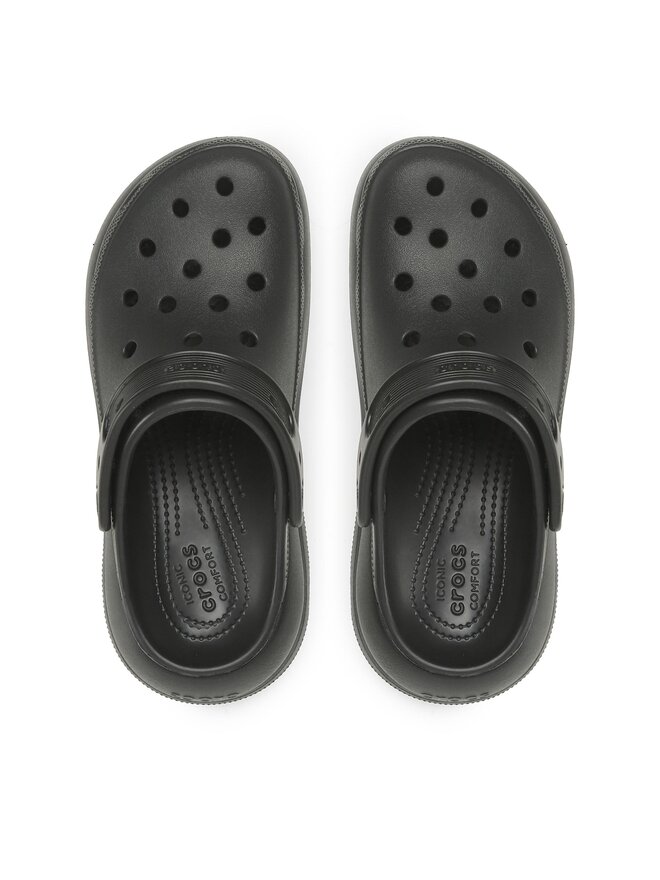 Crocs Παντόφλες Crocs Classic Crush Clog 207521 Μαύρο